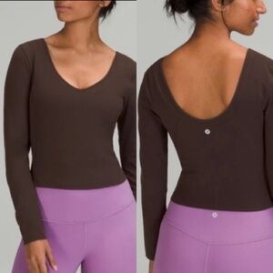 Lululemon Align Long Sleeve Cropped  Sz 4
